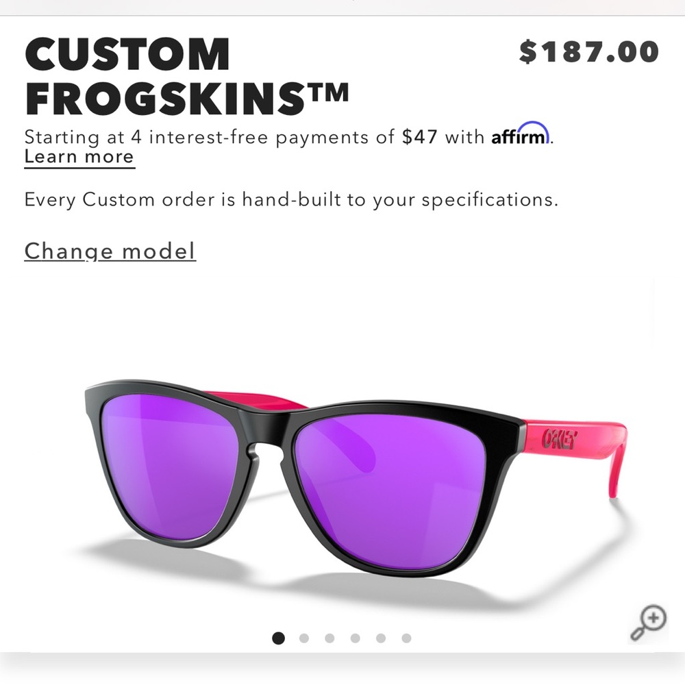 Custom Oakley Frogskin Sunglasses